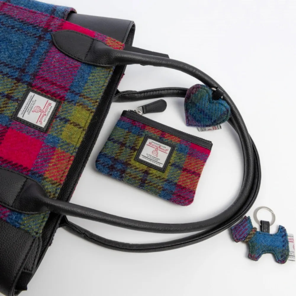 Harris Tweed coin purse — small Scottish gift in a range of Harris Tweed colours — product detail