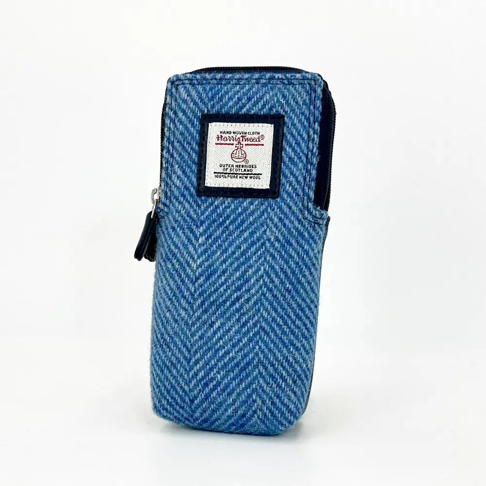 Harris Tweed double glasses case — unique Scottish gift in a range of Harris Tweed colours — alternate angle