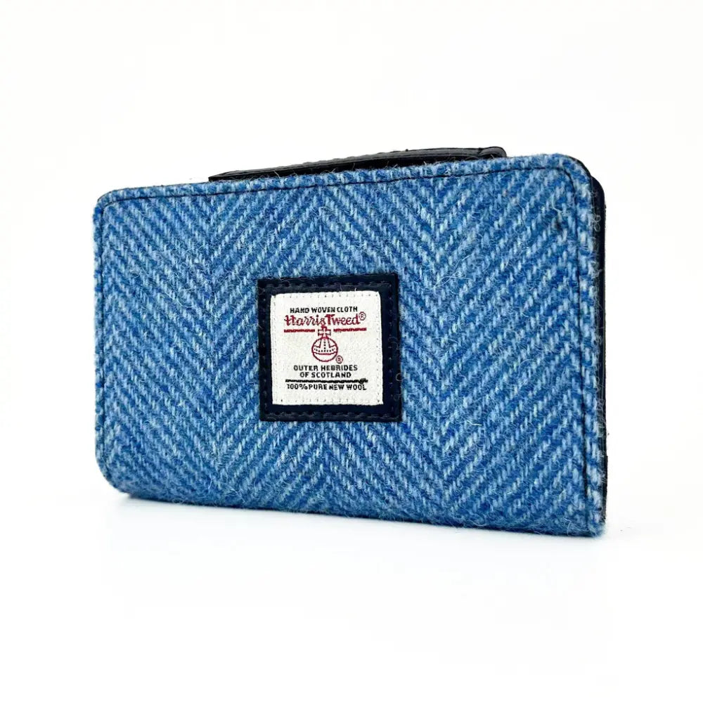 Harris Tweed zip purse — stylish Scottish gift in a range of Harris Tweed colours — lifestyle shot