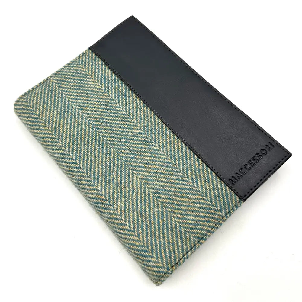 Harris Tweed notebook cover — stylish Scottish gift in a range of Harris Tweed colours — colour close-up