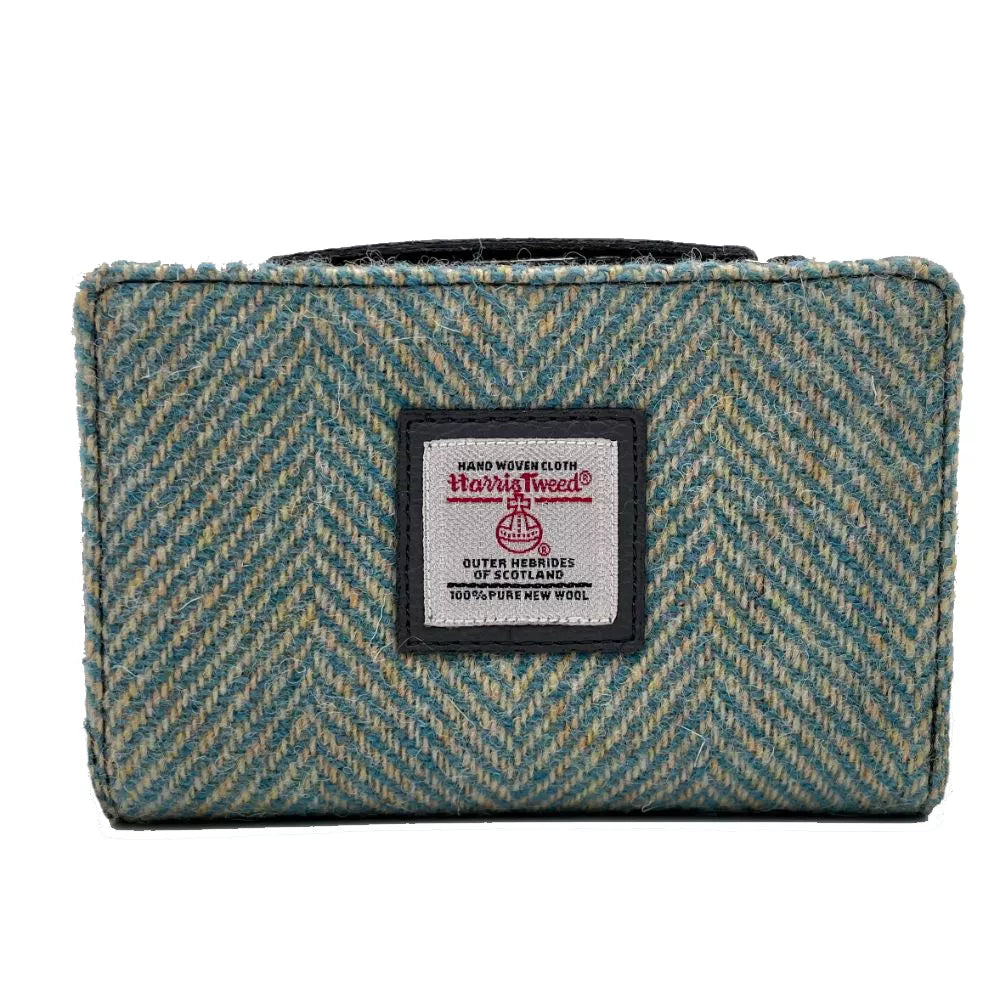 Harris Tweed zip purse — stylish Scottish gift in a range of Harris Tweed colours — product view