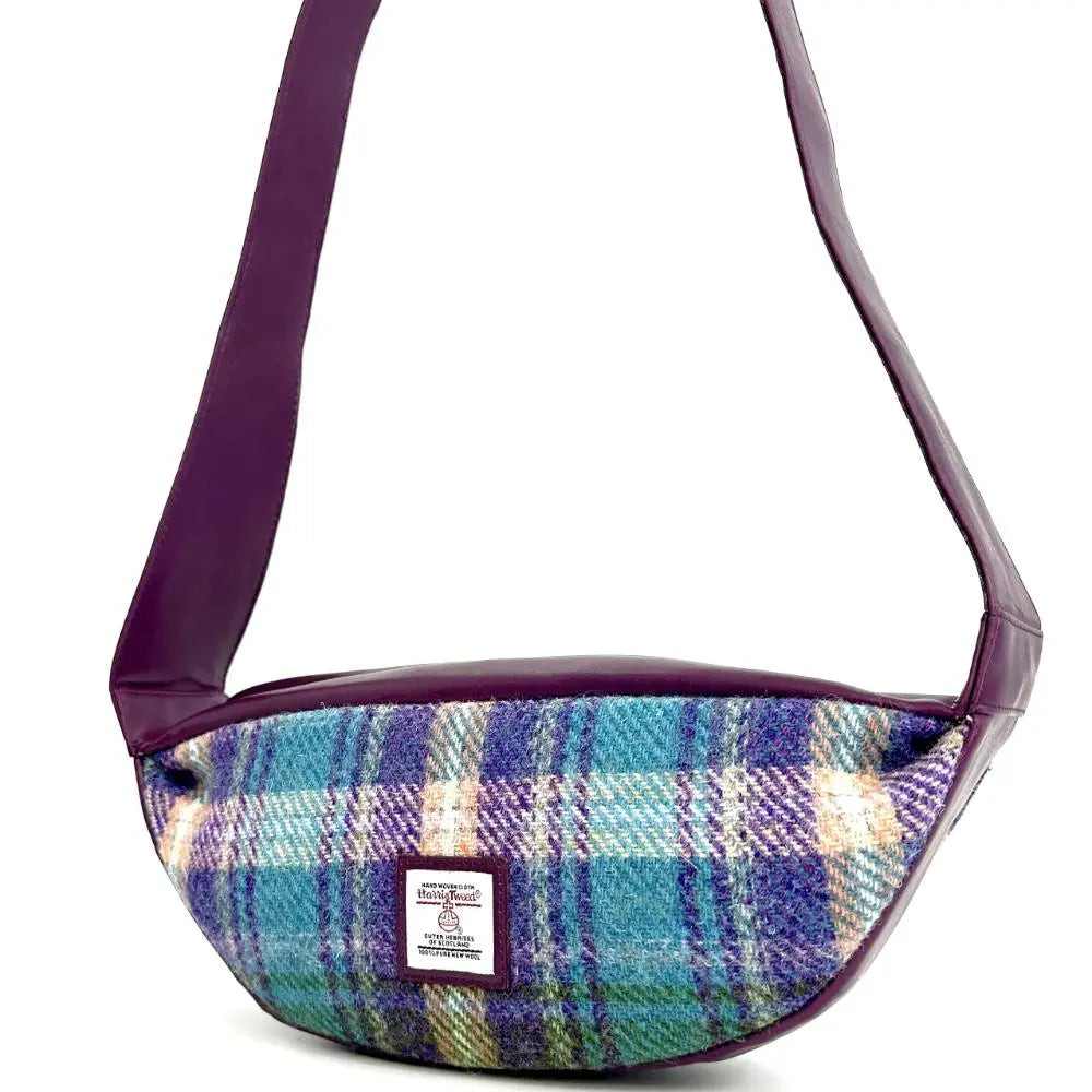 Harris Tweed sling bag — versatile Scottish gift in a range of Harris Tweed colours — product view