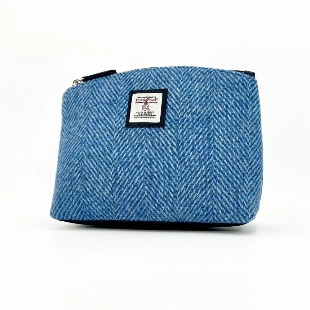 Harris Tweed cosmetic bag — practical Scottish gift in a range of Harris Tweed colours — colour lifestyle