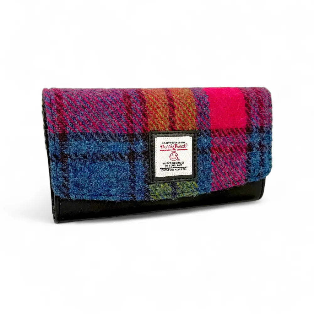 Harris Tweed ladies envelope purse — stylish Scottish gift in a range of Harris Tweed colours — colour swatch view