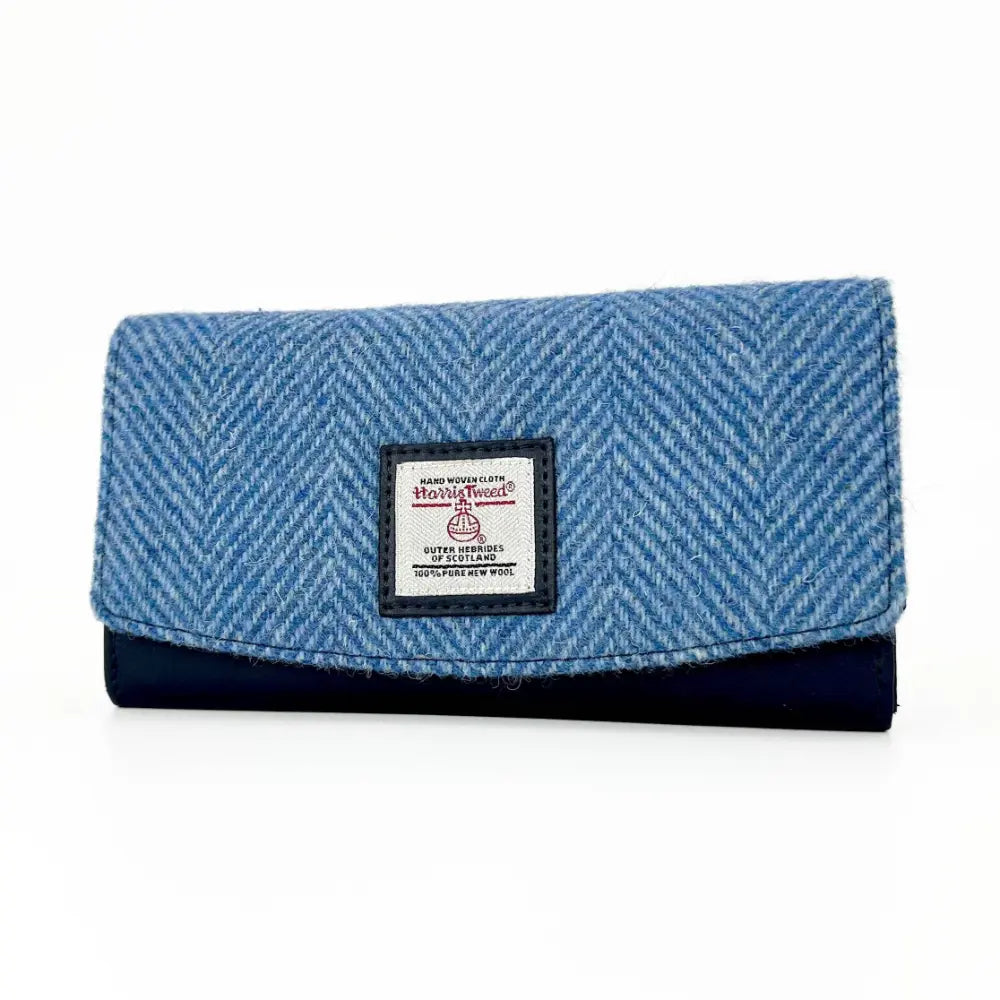 Harris Tweed ladies envelope purse — stylish Scottish gift in a range of Harris Tweed colours — styled shot