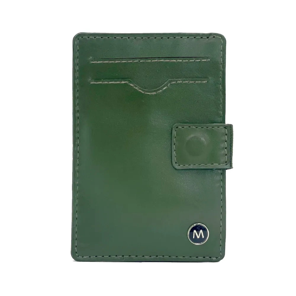 Italian leather card holder from Maccessori — sleek gift for him or her — alternate angle