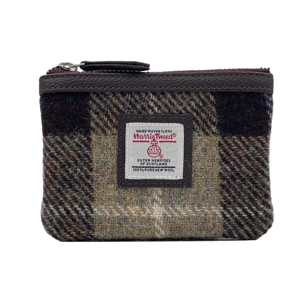 Harris Tweed coin purse — small Scottish gift in a range of Harris Tweed colours — product view
