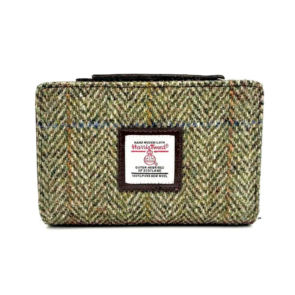 Harris Tweed zip purse — stylish Scottish gift in a range of Harris Tweed colours — product detail