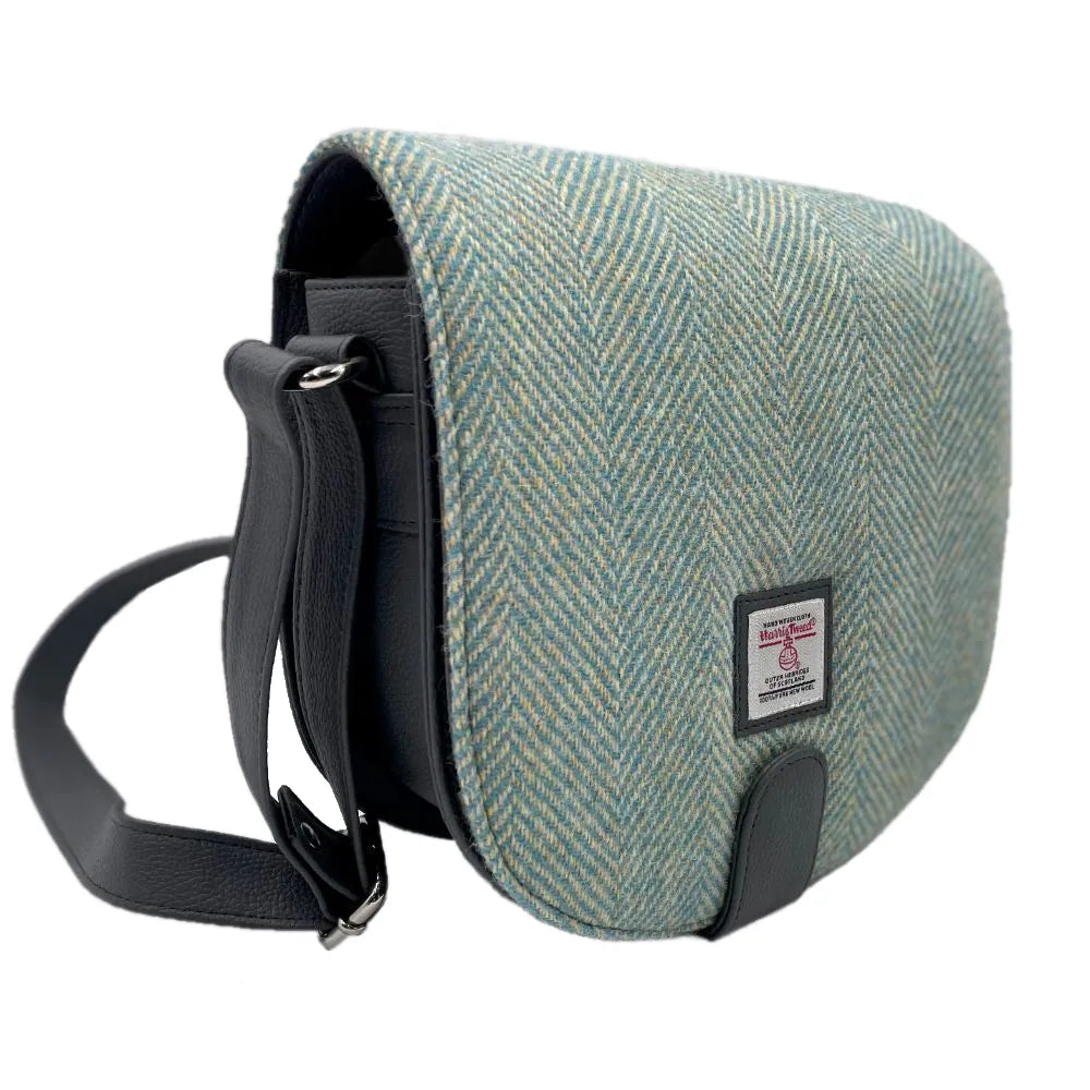 Harris Tweed crossbody bag — hands-free Scottish gift in a range of Harris Tweed colours — product detail