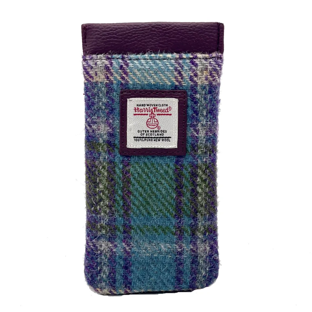 Harris Tweed glasses case — practical Scottish gift in a range of Harris Tweed colours — colour lifestyle