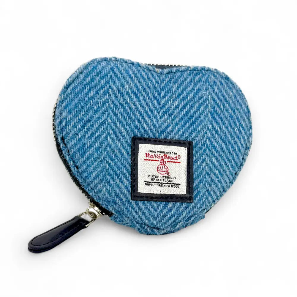 Harris Tweed heart purse — Scottish gift in a range of Harris Tweed colours — product detail