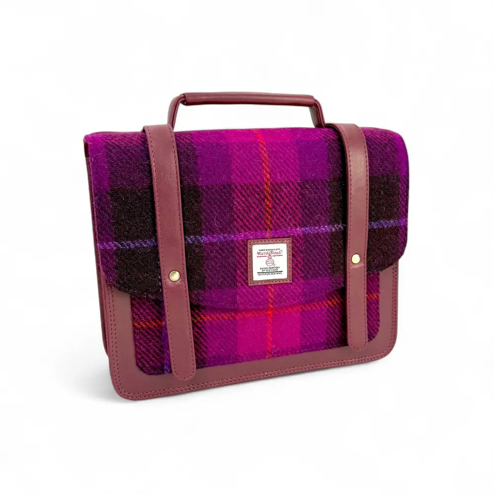 Harris Tweed ladies messenger bag — roomy Scottish gift in a range of Harris Tweed colours — product view
