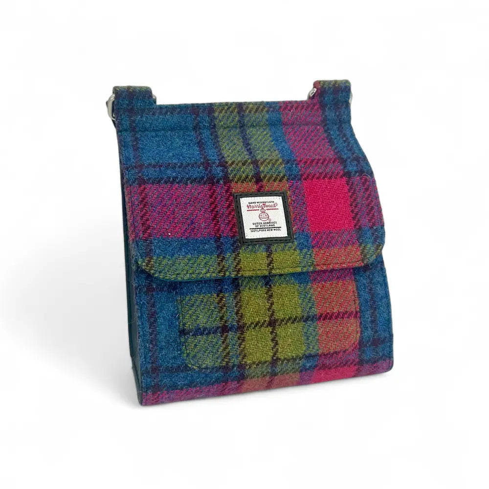 Harris Tweed medium satchel — classic Scottish gift in a range of Harris Tweed colours — styled shot