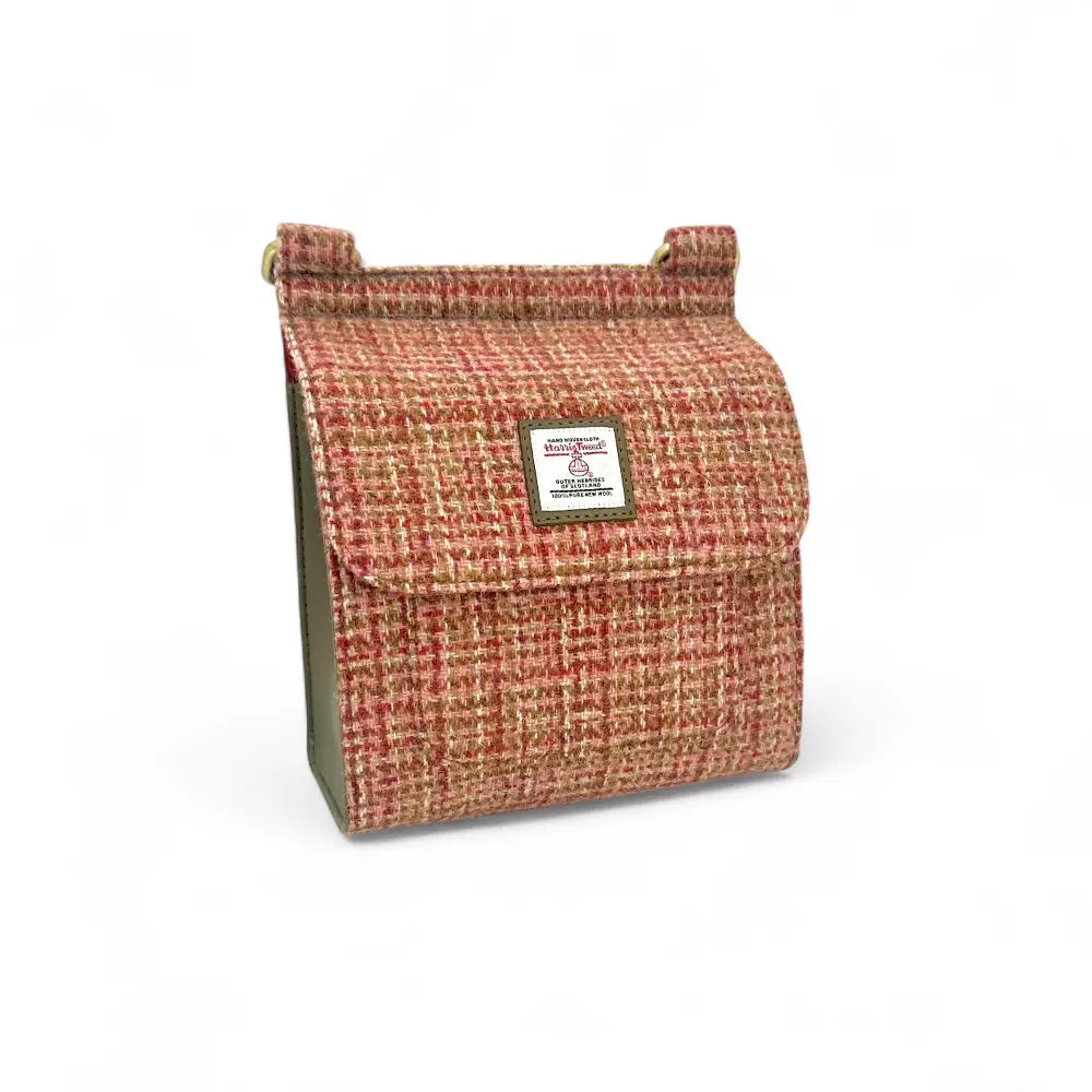 Harris Tweed medium satchel — classic Scottish gift in a range of Harris Tweed colours — product lifestyle