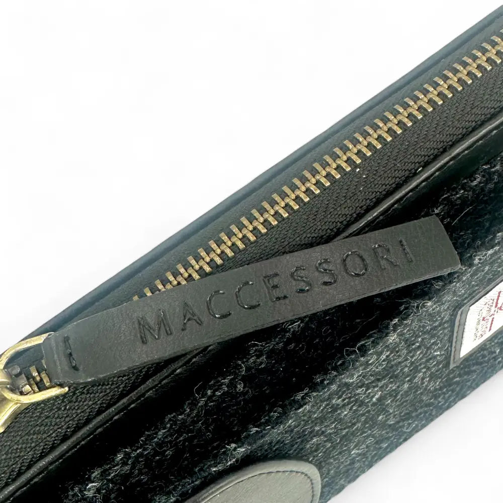 Harris Tweed phone purse — practical Scottish gift in a range of Harris Tweed colours — styled product shot