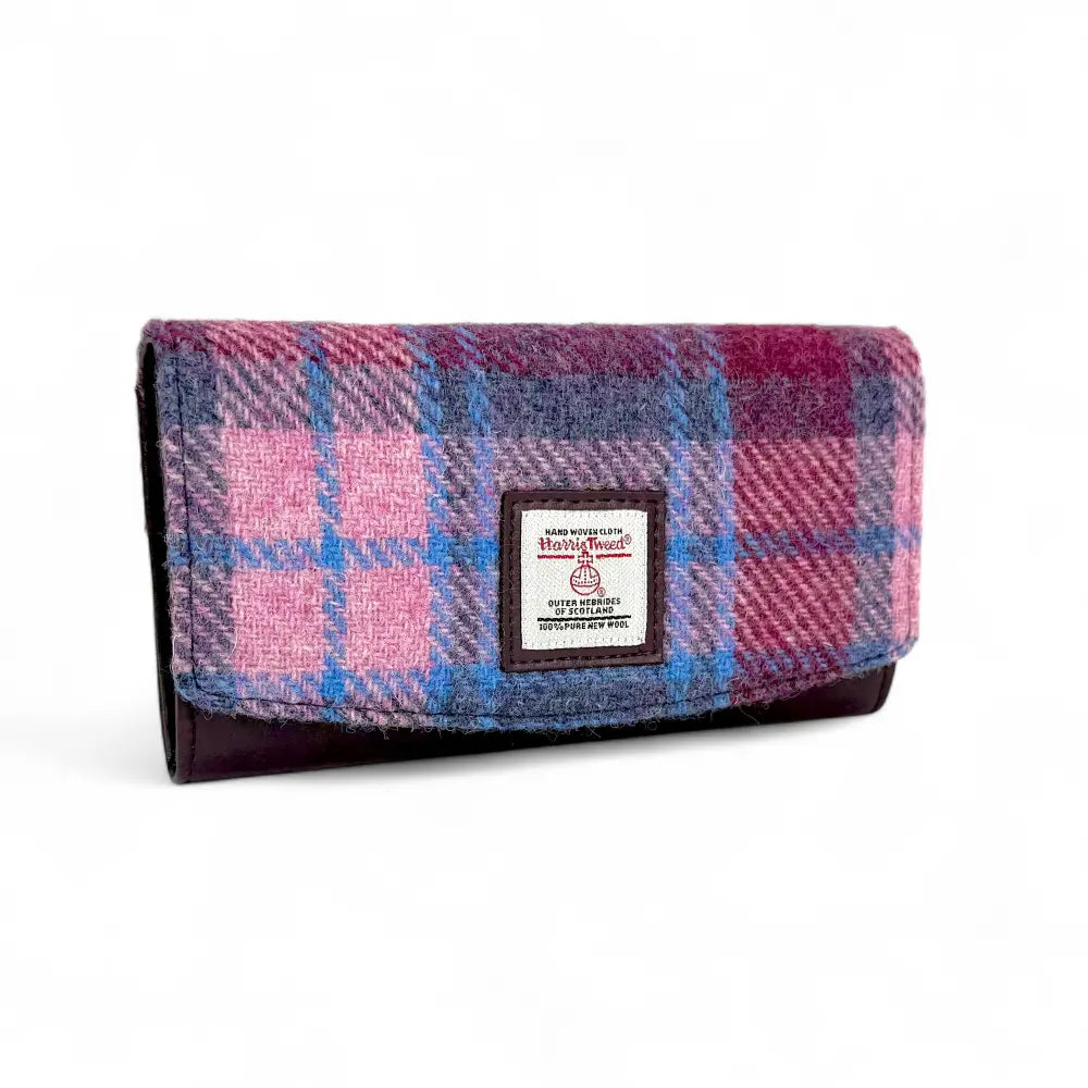 Harris Tweed ladies envelope purse — stylish Scottish gift in a range of Harris Tweed colours — alternate angle
