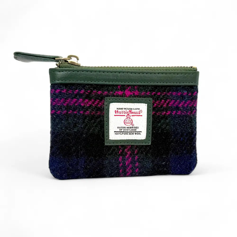 Harris Tweed coin purse — small Scottish gift in a range of Harris Tweed colours — colour detail