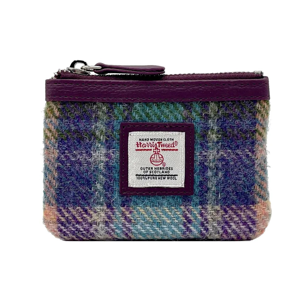 Harris Tweed coin purse — small Scottish gift in a range of Harris Tweed colours — product lifestyle