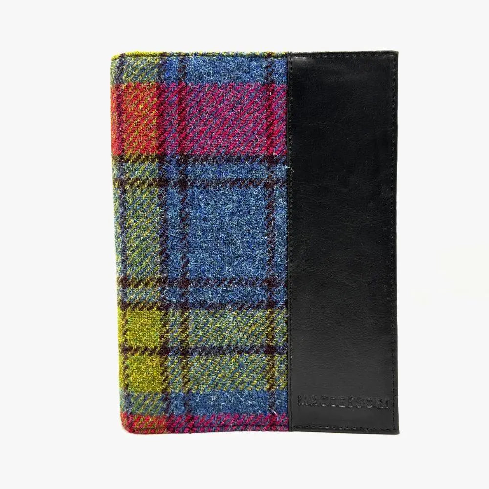 Harris Tweed notebook cover — stylish Scottish gift in a range of Harris Tweed colours — colour swatch view