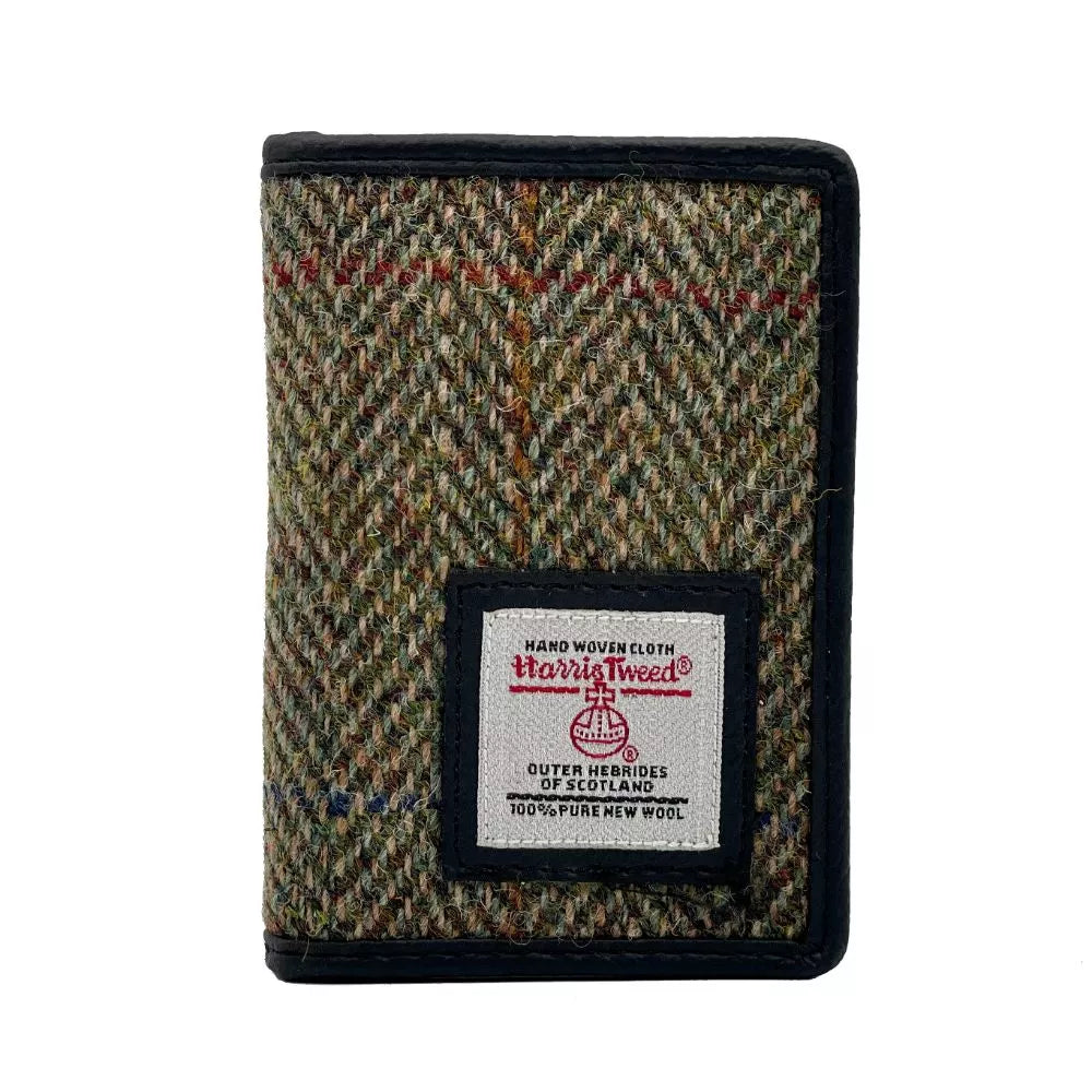 Harris Tweed card holder — compact Scottish gift in a range of Harris Tweed colours — alternate angle