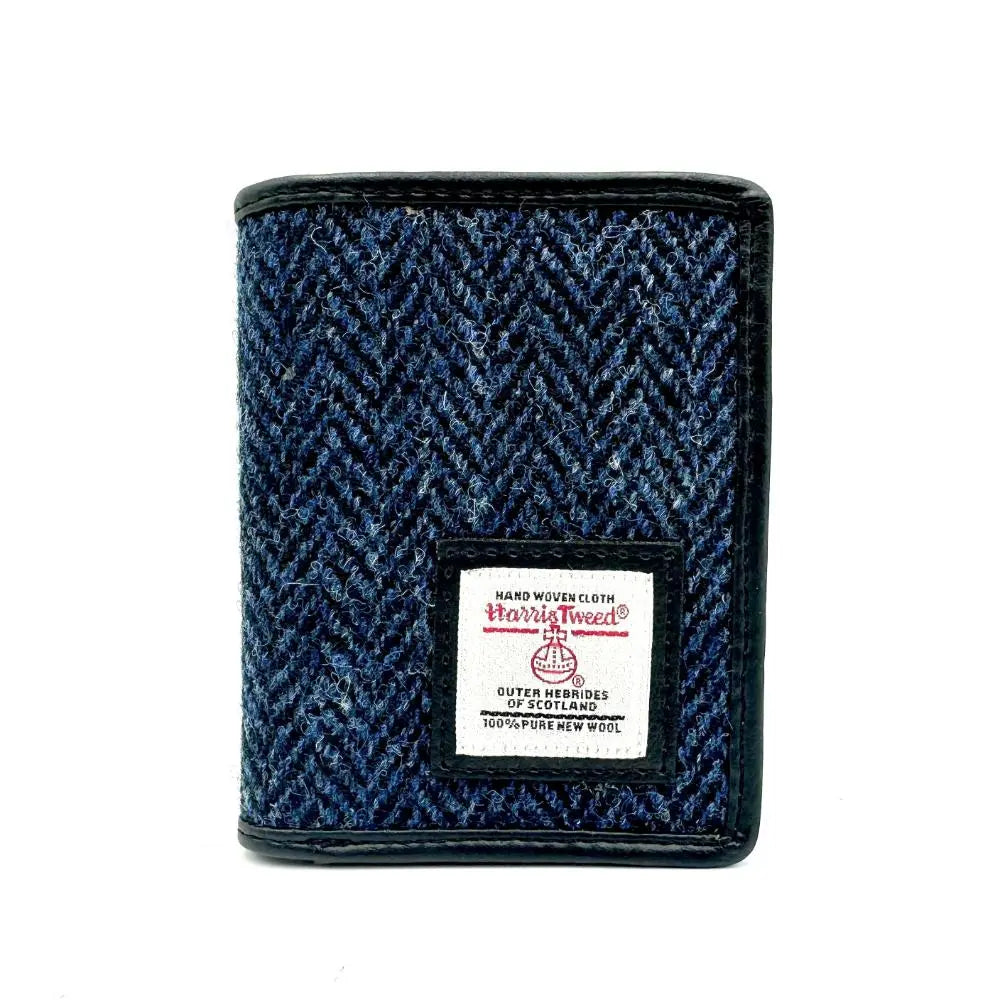 Harris Tweed slim bifold wallet — slim Scottish gift for men in a range of Harris Tweed colours — product detail