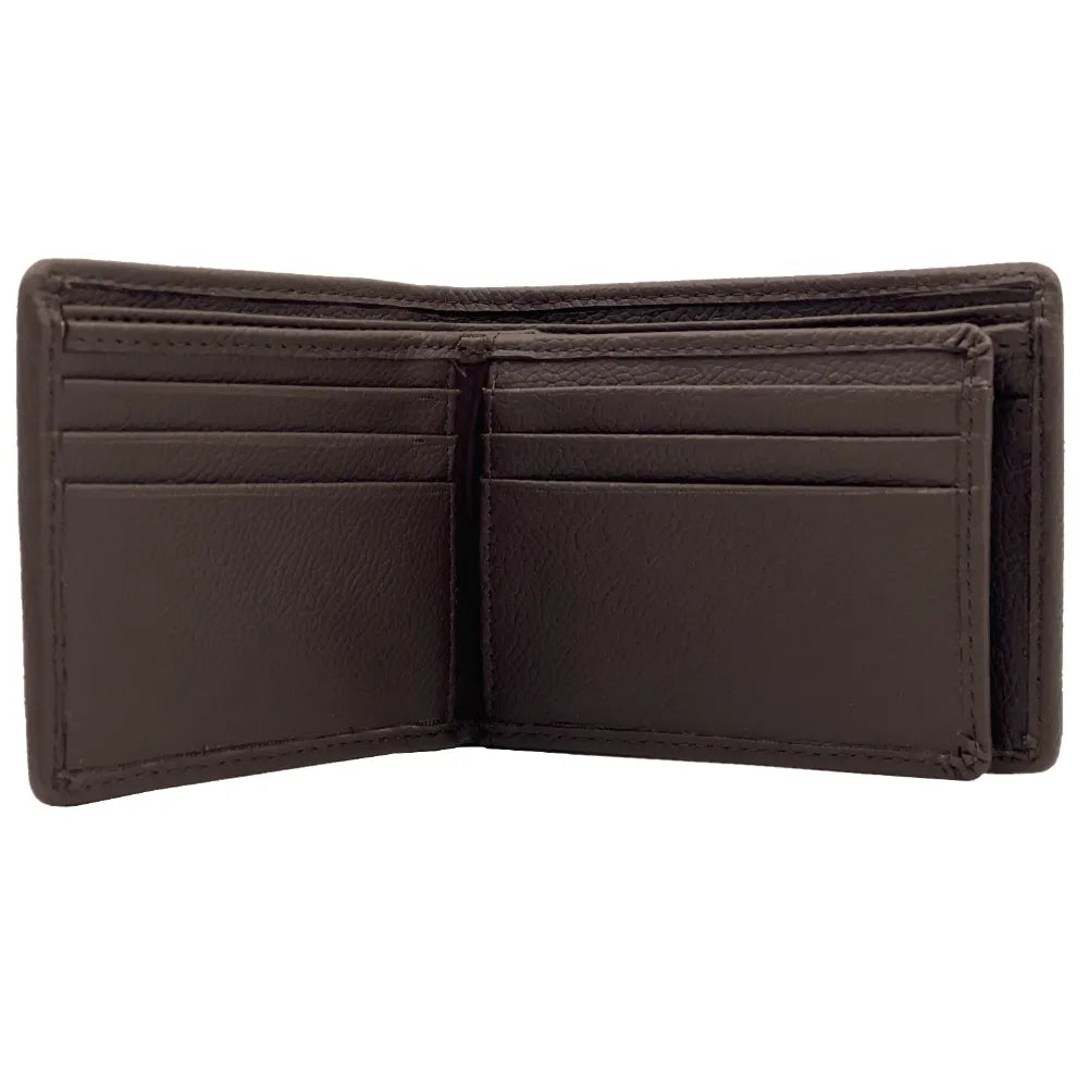 Harris Tweed trifold wallet — practical Scottish gift for men in a range of Harris Tweed colours — colour close-up
