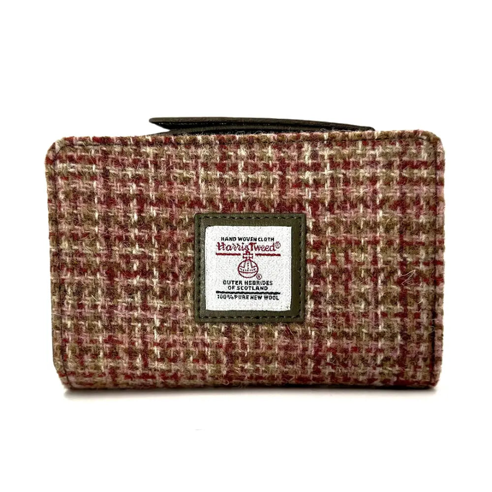 Harris Tweed zip purse — stylish Scottish gift in a range of Harris Tweed colours — colour lifestyle