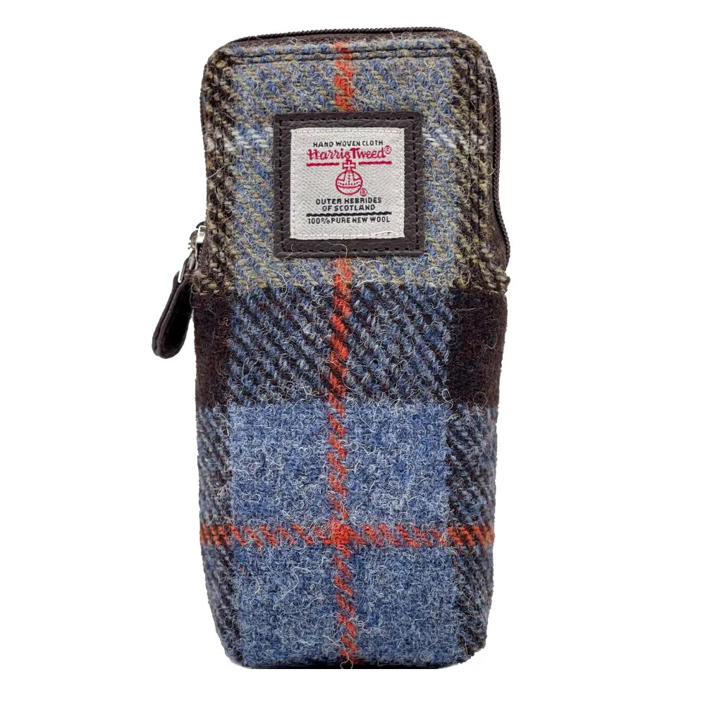Harris Tweed double glasses case — unique Scottish gift in a range of Harris Tweed colours — colour swatch view