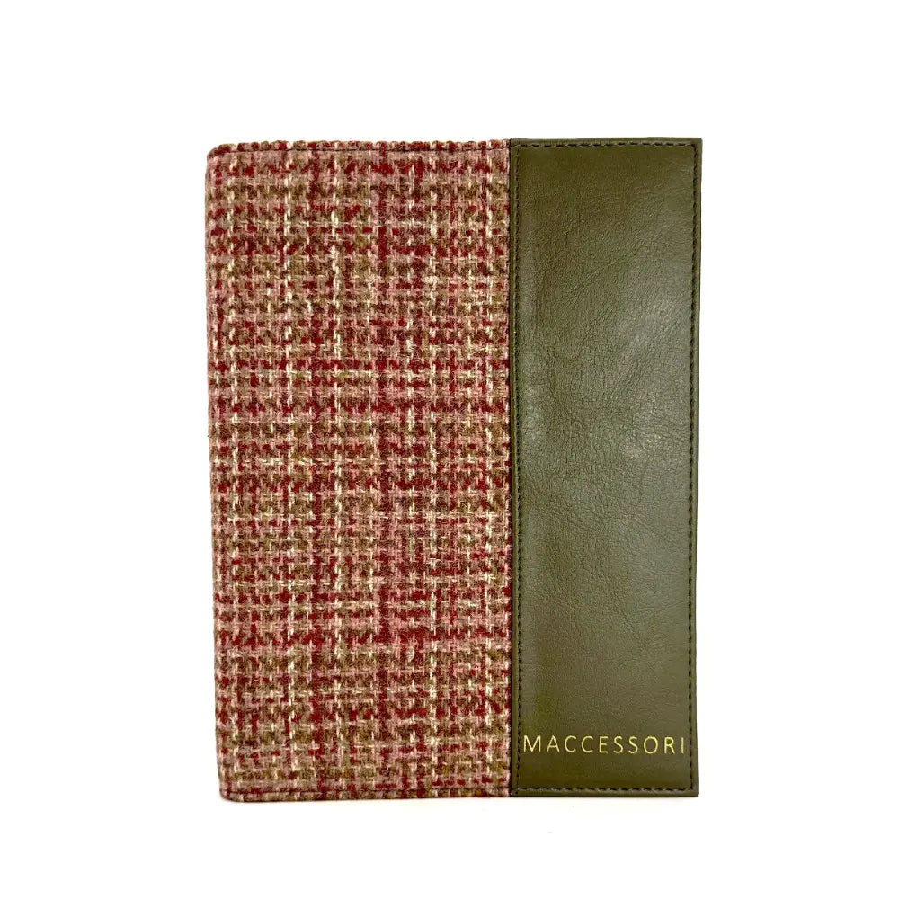 Harris Tweed notebook cover — stylish Scottish gift in a range of Harris Tweed colours — product view