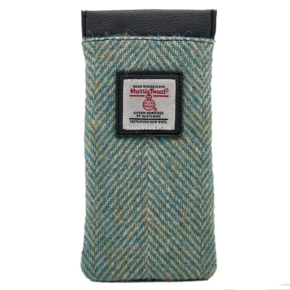 Harris Tweed glasses case — practical Scottish gift in a range of Harris Tweed colours — colour swatch view