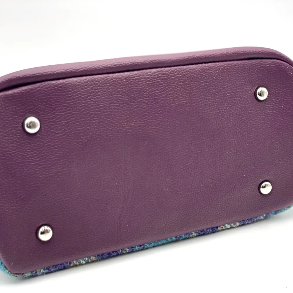 Harris Tweed top handle bag — timeless Scottish gift in a range of Harris Tweed colours — product detail