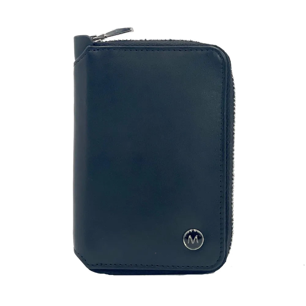 Italian leather zip wallet from Maccessori — quality gift for him or her — product detail