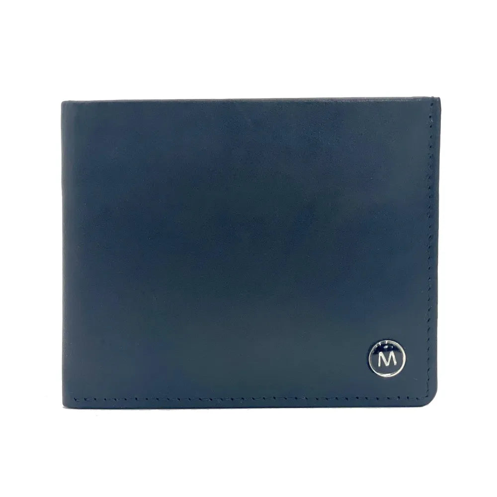 Italian leather slim bifold wallet from Maccessori — stylish gift for men — product detail