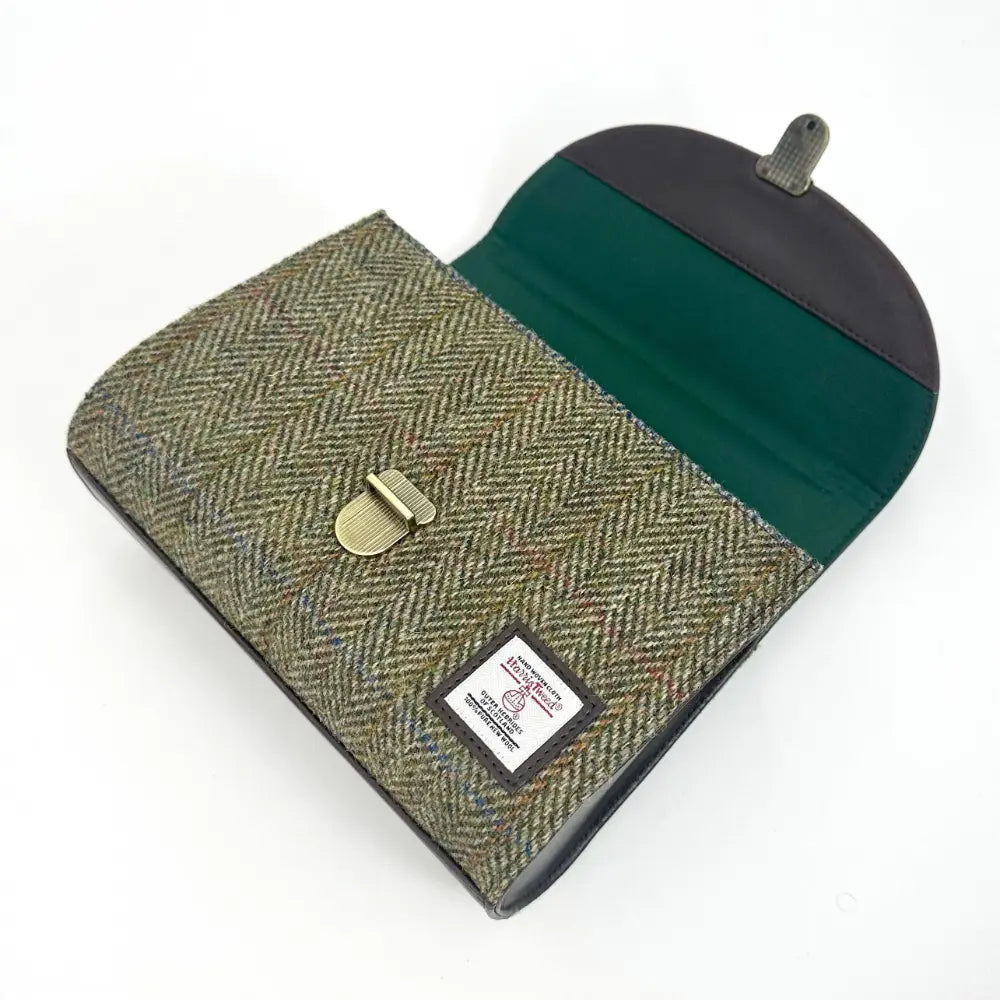 Harris Tweed mini day bag — charming Scottish gift in a range of Harris Tweed colours — styled product shot