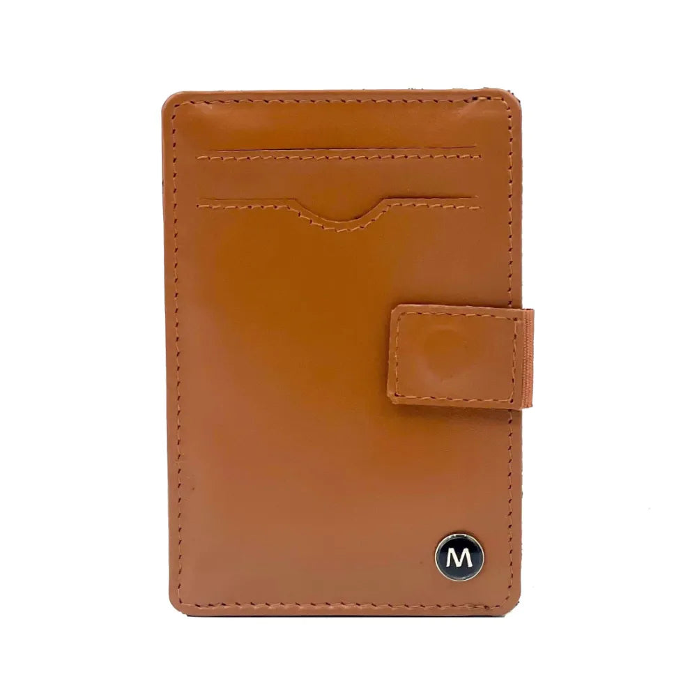Italian leather card holder from Maccessori — sleek gift for him or her — in use