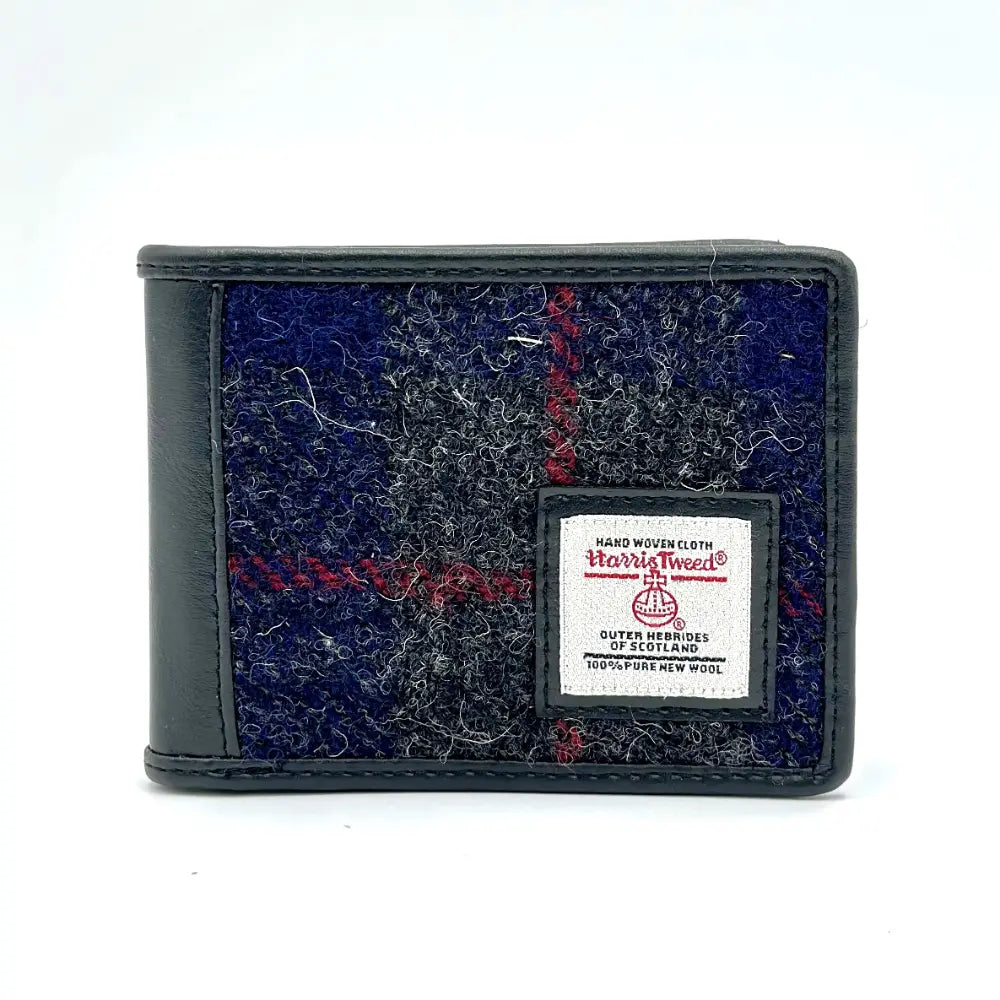 BIFOLD COIN WALLET - Blue Check image