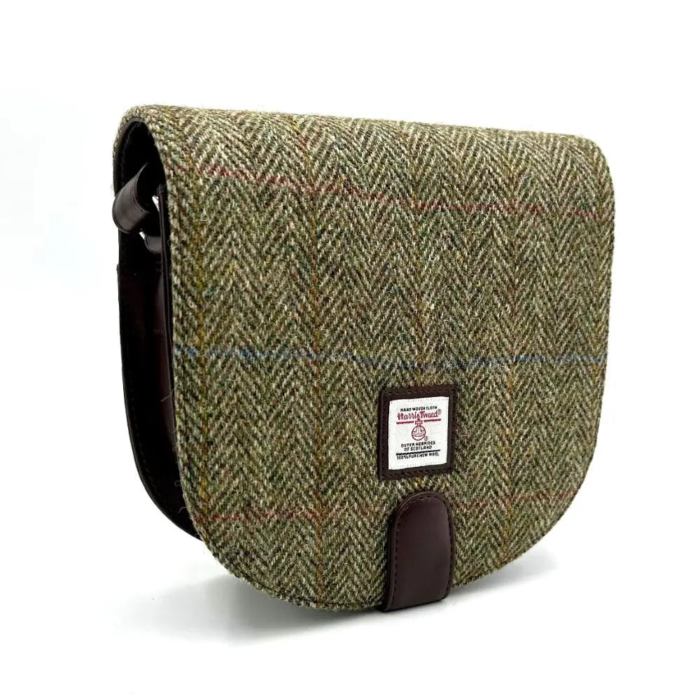 Harris Tweed crossbody bag — hands-free Scottish gift in a range of Harris Tweed colours — alternate angle
