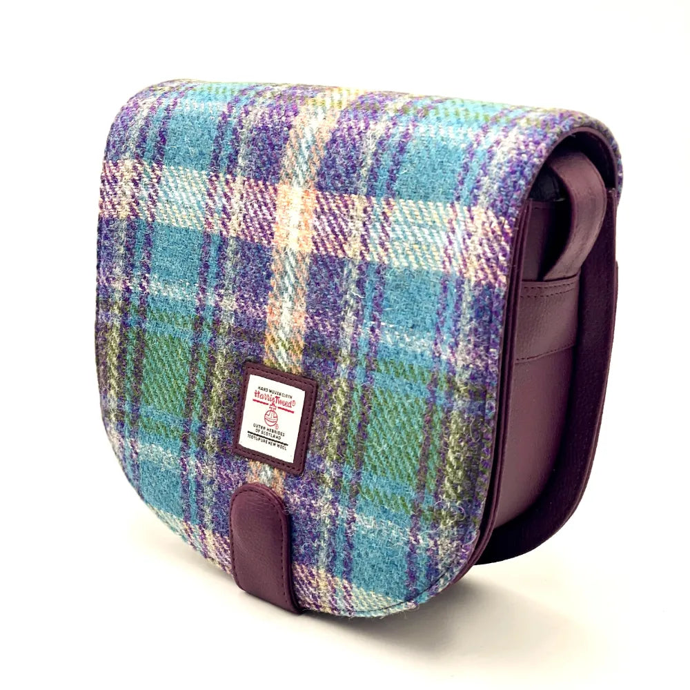 Harris Tweed crossbody bag — hands-free Scottish gift in a range of Harris Tweed colours — colour swatch view