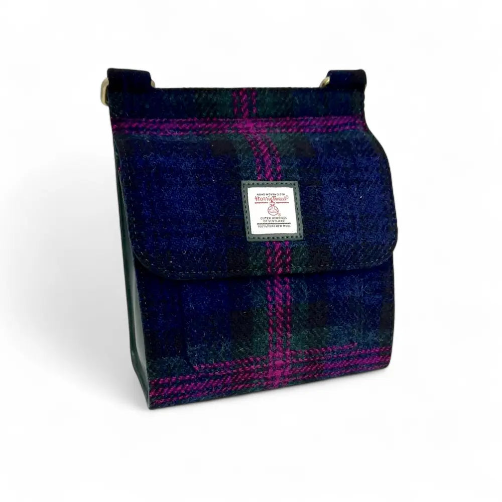 Harris Tweed medium satchel — classic Scottish gift in a range of Harris Tweed colours — product detail