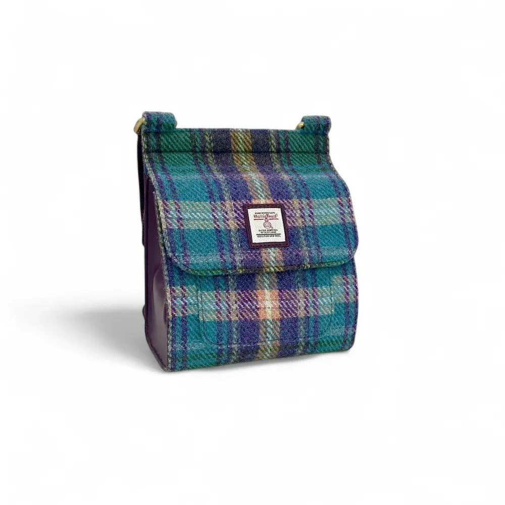 Harris Tweed medium satchel — classic Scottish gift in a range of Harris Tweed colours — colour lifestyle