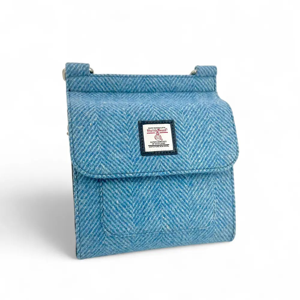 Harris Tweed medium satchel — classic Scottish gift in a range of Harris Tweed colours — lifestyle shot