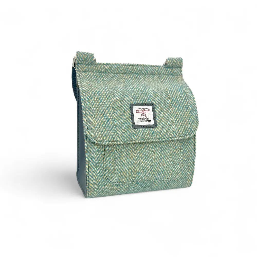 Harris Tweed medium satchel — classic Scottish gift in a range of Harris Tweed colours — colour swatch view