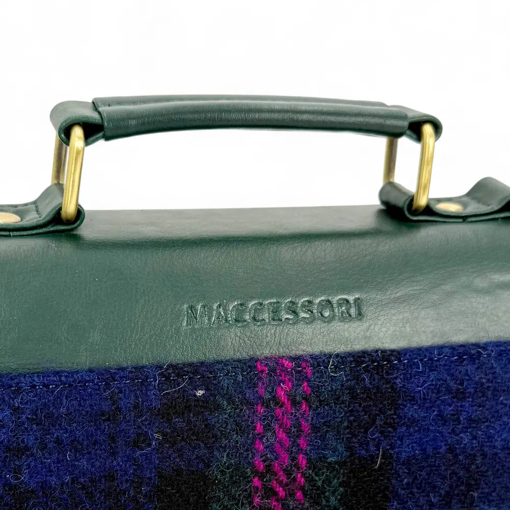 Harris Tweed mini day bag — charming Scottish gift in a range of Harris Tweed colours — colour swatch view
