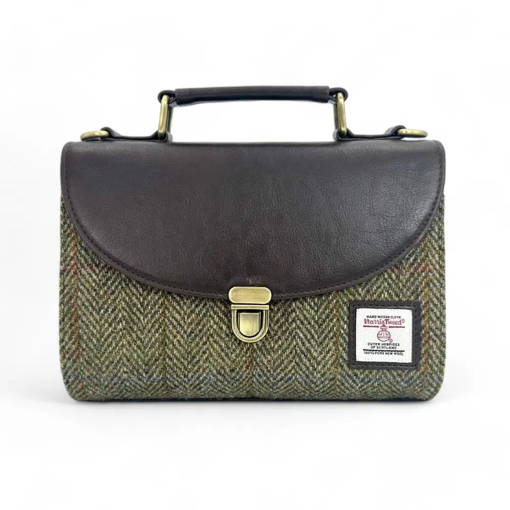 Harris Tweed mini day bag — charming Scottish gift in a range of Harris Tweed colours — product view