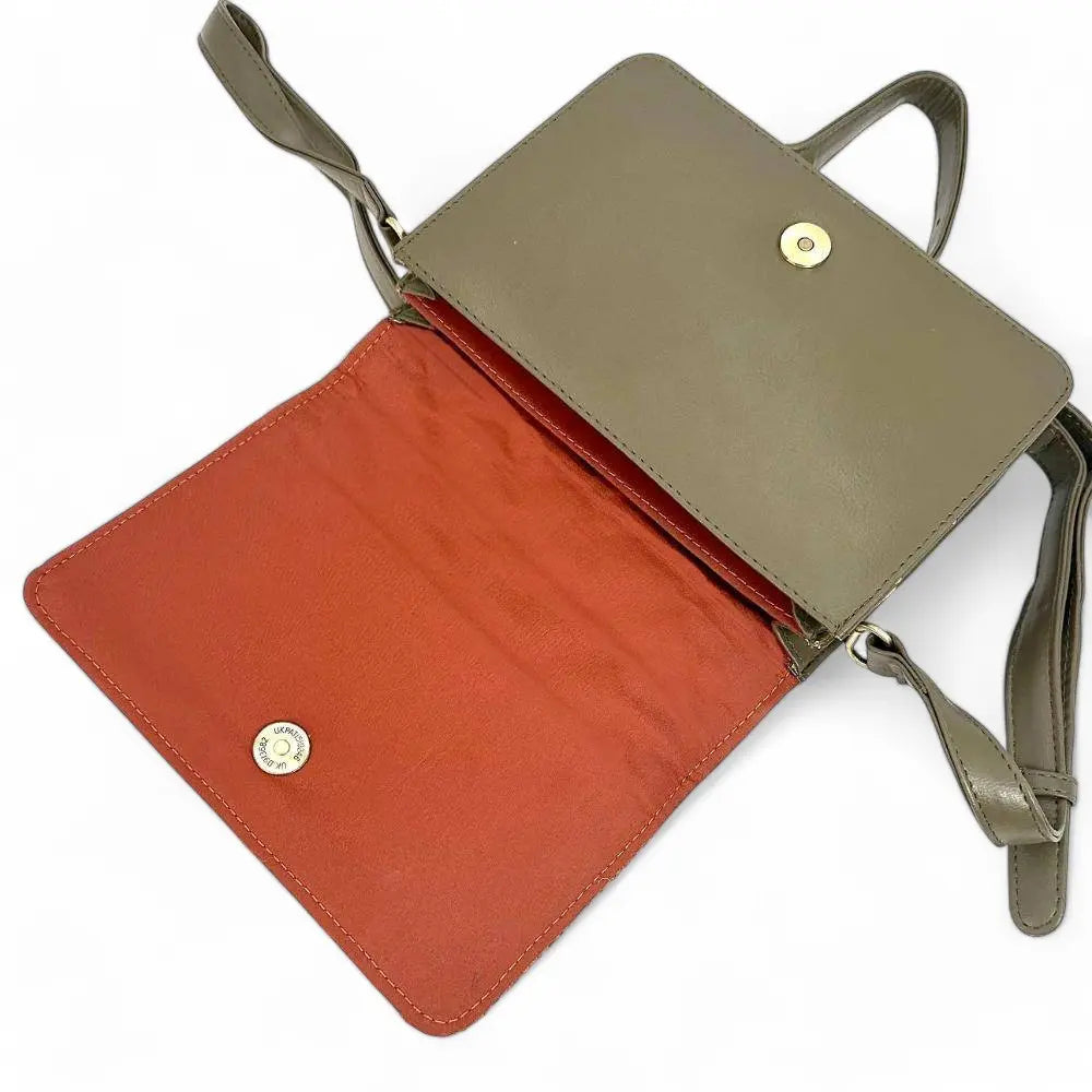 Harris Tweed quilt shoulder bag — textured Scottish gift in a range of Harris Tweed colours — flat lay