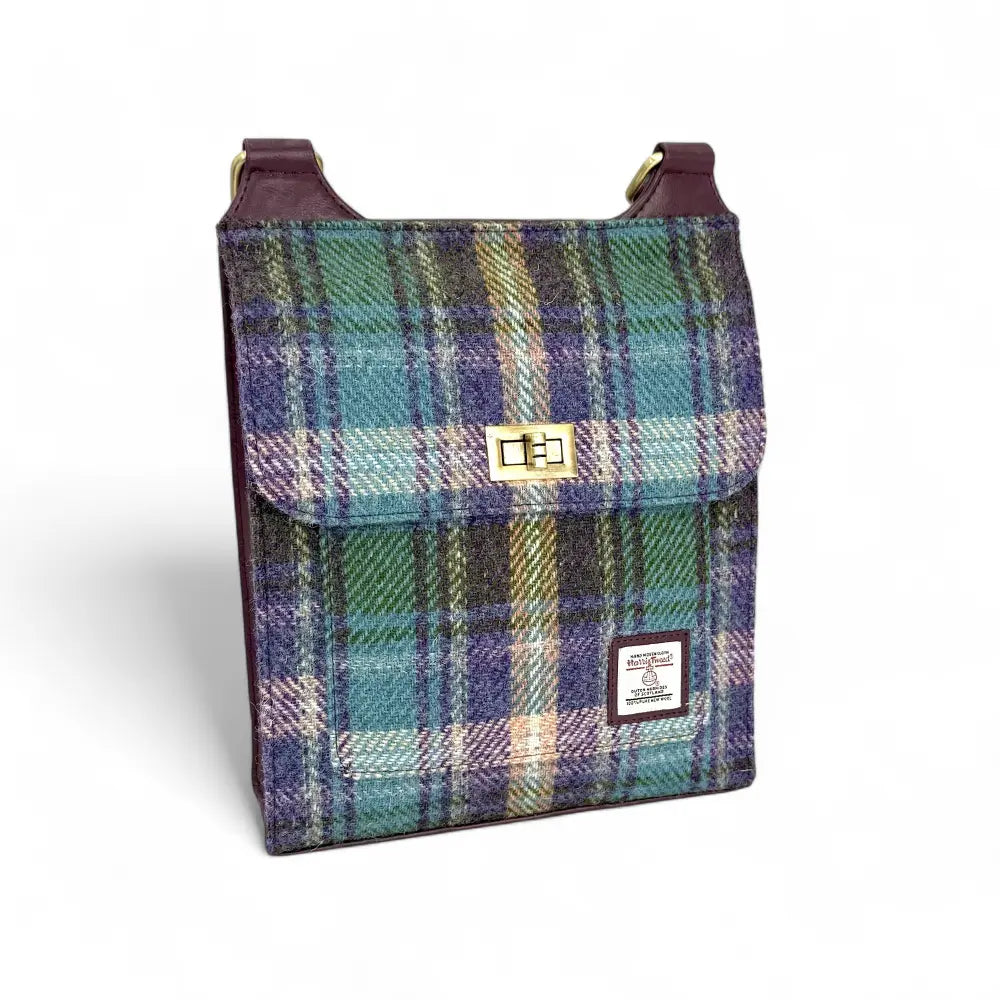 Harris Tweed satchel bag — timeless Scottish gift in a range of Harris Tweed colours — product view