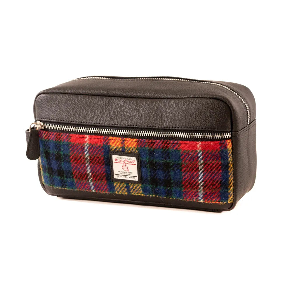 HARRIS TWEED WASH BAG - Saffron image