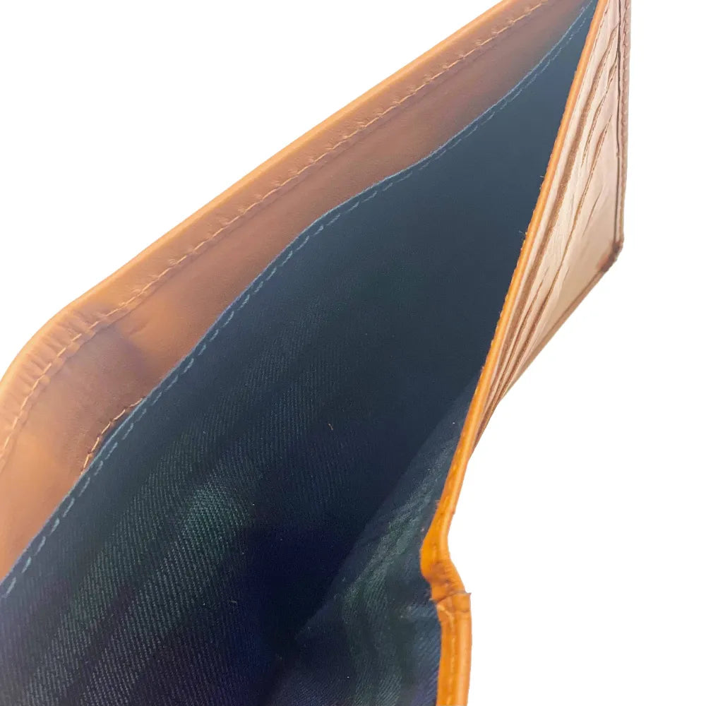Italian leather slim bifold wallet from Maccessori — stylish gift for men — styled product shot
