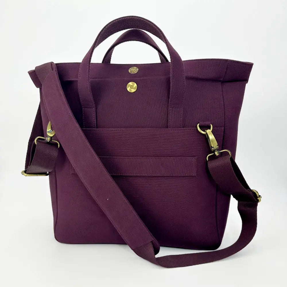 Harris Tweed travel messenger bag — practical Scottish gift in a range of Harris Tweed colours — styled product shot