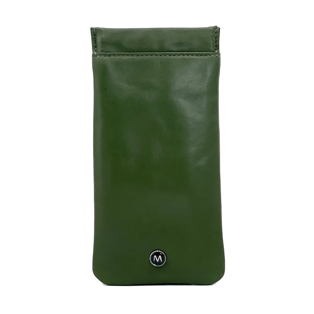 Italian leather glasses sleeve from Maccessori — stylish gift — styled product shot